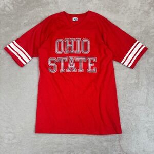 VTG 80s Artex Ohio State Buckeyes Shirt Jersey‎ Mens M Red Preowned